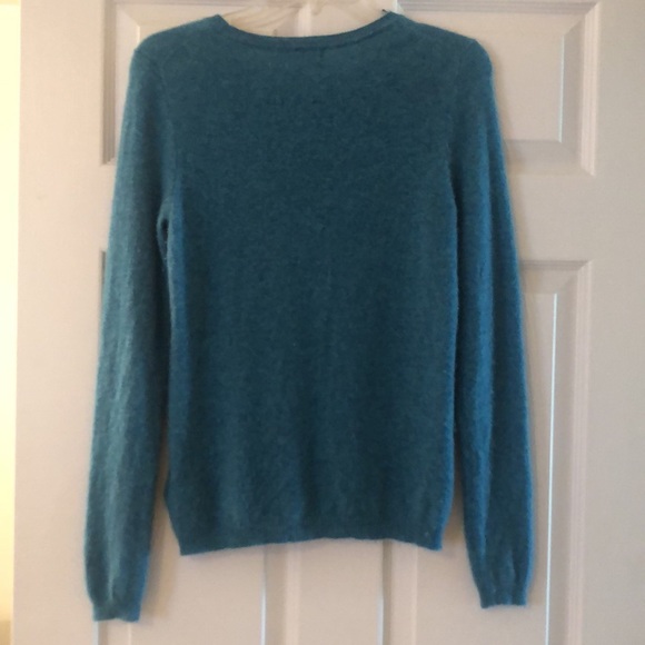 Ellen Tracy, 100% cashmere turquoise/teal/ blue sweater - Picture 3 of 3